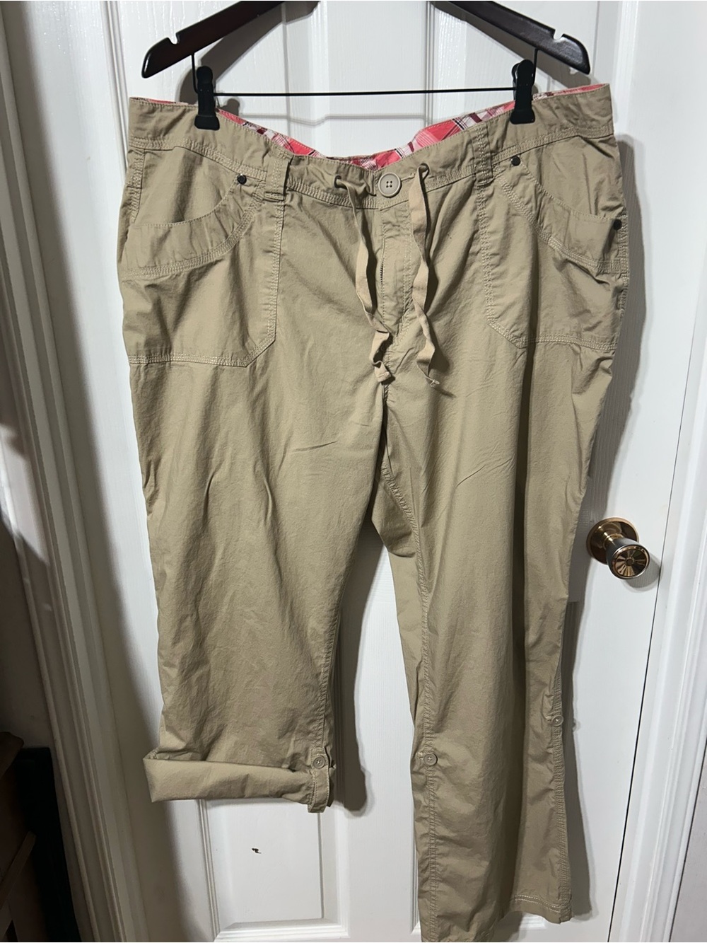 Bum Equipment Khaki Drawstring Y2K Trousers